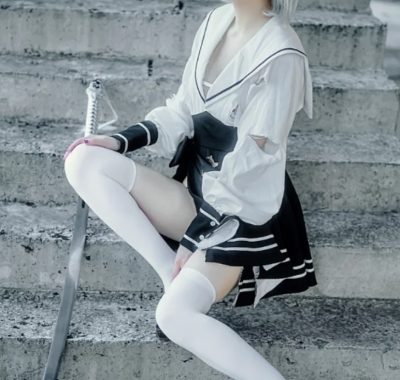 Coser鹿八岁baby:NO.080-尼尔：机械纪元 2B废墟[33P-1V-361.9M]