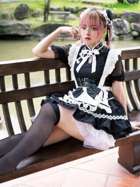 Mashiro Suffle演绎中式熊猫女仆COS，可爱爆表萌翻全场！