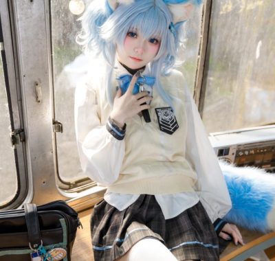 萌动校园：九柒喵与她的”猫猫学姐”cos写真美学