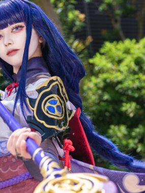 雷鸣降世永恒绽放：Kuku Kureha原神·雷电将军cos闪耀池袋