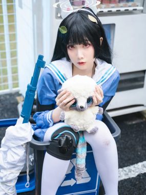 美图欣赏丨Coser小和甜酒:NO.008-蔚蓝档案 霞沢美游[82P-0.98GB]